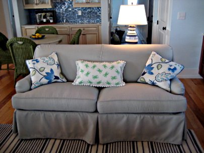 sofa with spring back