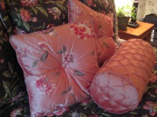 Silk Embroidered Pillows and Chinoiserie Bedding