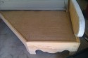 Sofa springs covered in burlap before upholstery