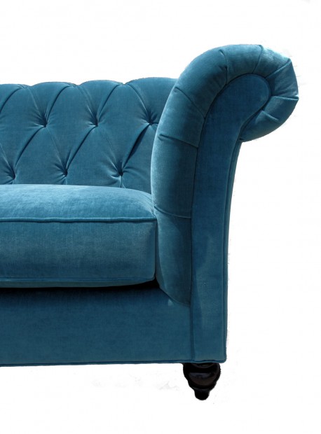Peacock Velvet Sofa