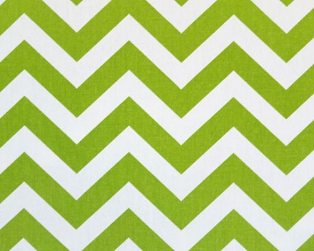 Chevron Zig zag Lime Green Fabric