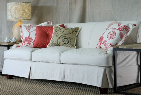 Tight Back Slipcovered Sofa