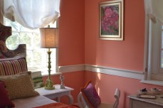 Handpainted green lamp